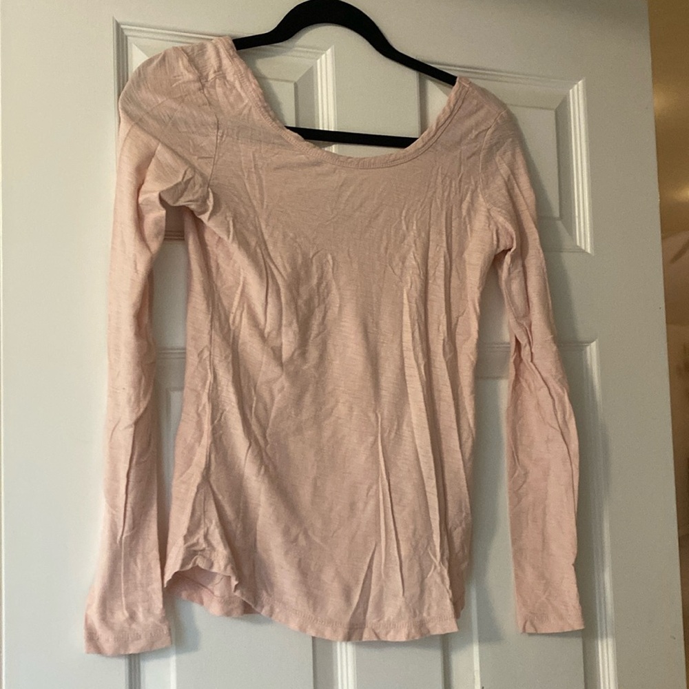 James Perse Pink L/S Tee
